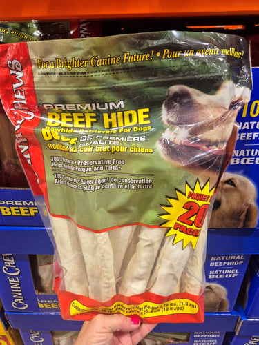 Canine Chews Rawhide Retriever Rolls for Dogs - 1 x 1.9 Kilos